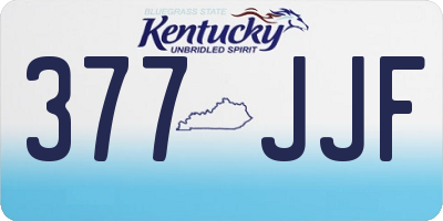 KY license plate 377JJF
