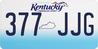 KY license plate 377JJG