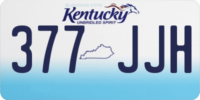 KY license plate 377JJH
