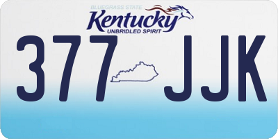 KY license plate 377JJK