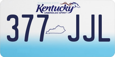 KY license plate 377JJL