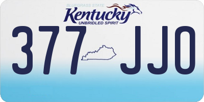 KY license plate 377JJO