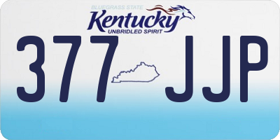 KY license plate 377JJP