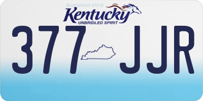 KY license plate 377JJR