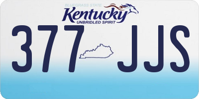 KY license plate 377JJS