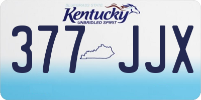 KY license plate 377JJX