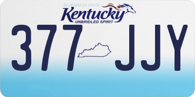 KY license plate 377JJY