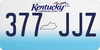 KY license plate 377JJZ