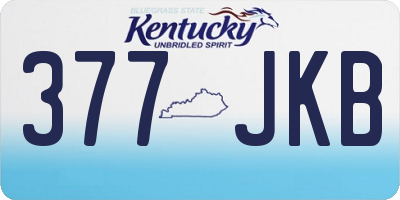 KY license plate 377JKB