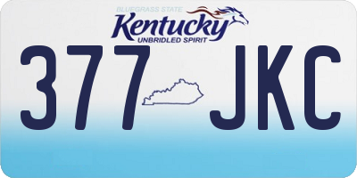 KY license plate 377JKC