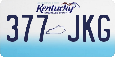 KY license plate 377JKG