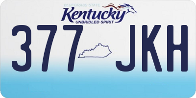 KY license plate 377JKH