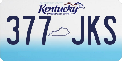 KY license plate 377JKS