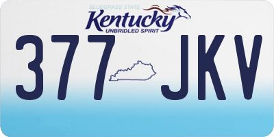 KY license plate 377JKV