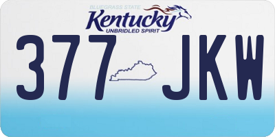 KY license plate 377JKW