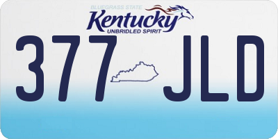 KY license plate 377JLD