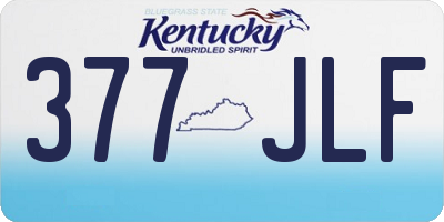 KY license plate 377JLF