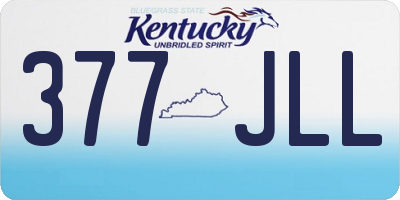 KY license plate 377JLL