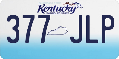 KY license plate 377JLP