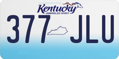 KY license plate 377JLU
