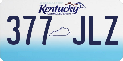 KY license plate 377JLZ