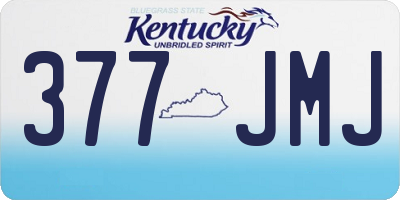 KY license plate 377JMJ