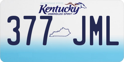 KY license plate 377JML