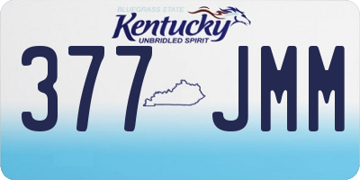 KY license plate 377JMM