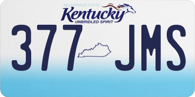 KY license plate 377JMS