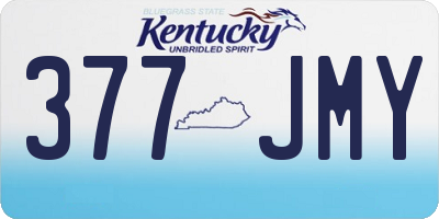 KY license plate 377JMY