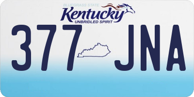 KY license plate 377JNA