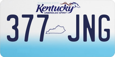 KY license plate 377JNG