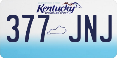 KY license plate 377JNJ