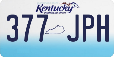KY license plate 377JPH