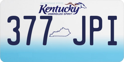 KY license plate 377JPI