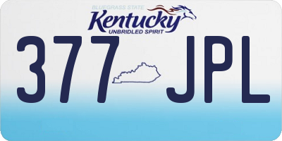 KY license plate 377JPL
