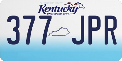 KY license plate 377JPR