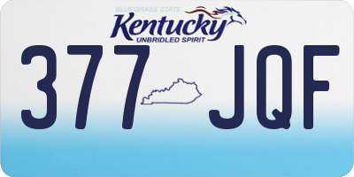KY license plate 377JQF