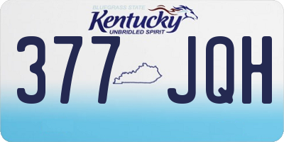 KY license plate 377JQH