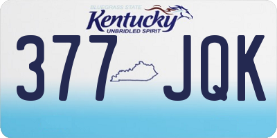 KY license plate 377JQK