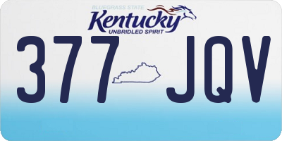 KY license plate 377JQV