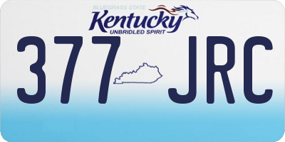KY license plate 377JRC