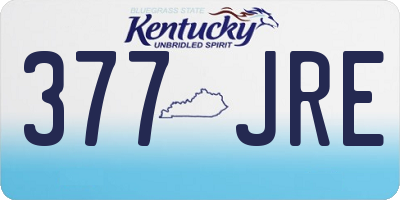 KY license plate 377JRE