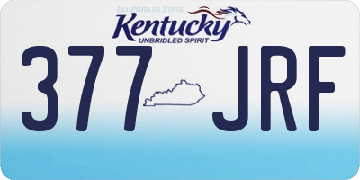 KY license plate 377JRF