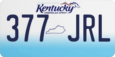 KY license plate 377JRL
