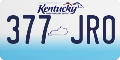 KY license plate 377JRO