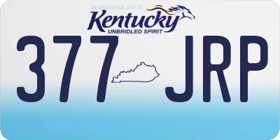 KY license plate 377JRP