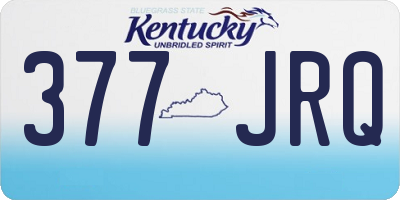 KY license plate 377JRQ