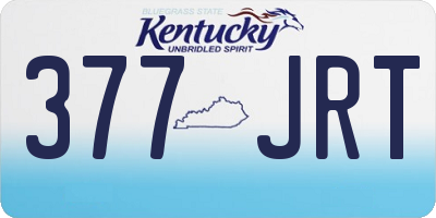 KY license plate 377JRT