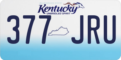 KY license plate 377JRU